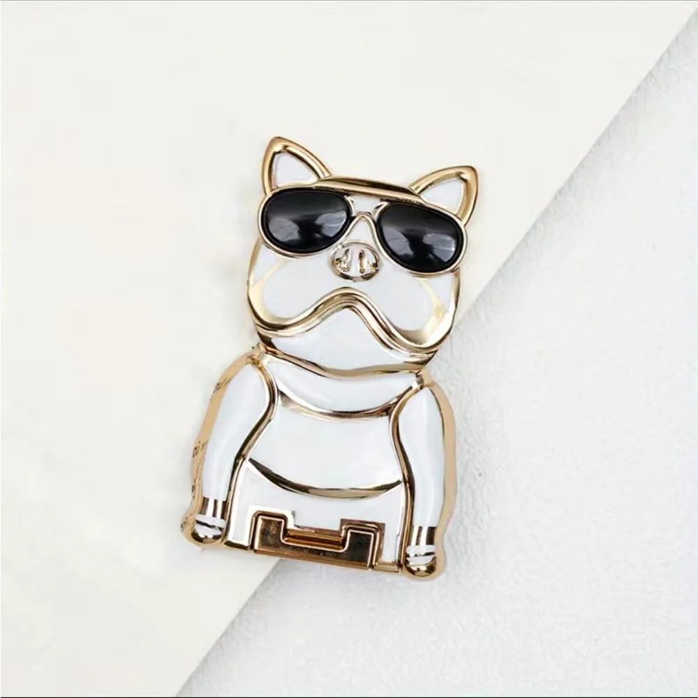 Cute Pooch Phone Kickstand Electroplated